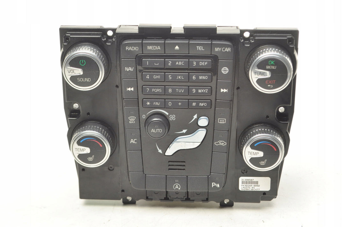 VOLVO S60 II V60 XC70 PANEL AIR CONDITIONING SWITCH 31398587