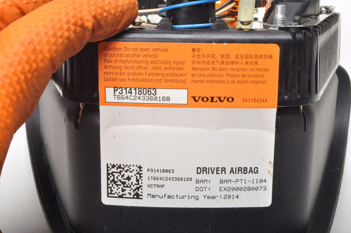 VOLVO S60 V60 V40 DRIVER AIRBAG 31418063 P31418063