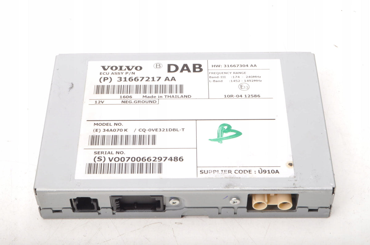 VOLVO S60 V60 XC60 V40 II ANTENNA AMPLIFIER 31667217AA