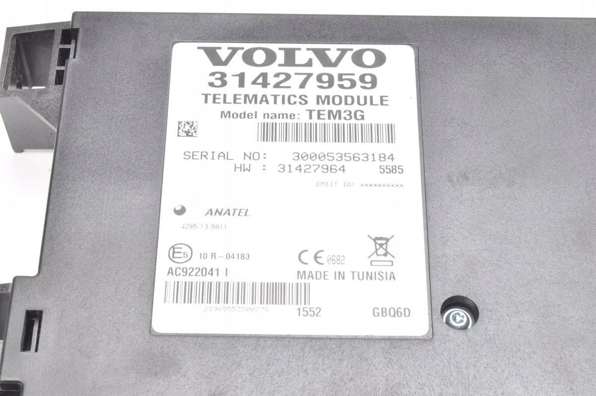 VOLVO S80 II V70 III RELAY MODULE TEM3G 31427959