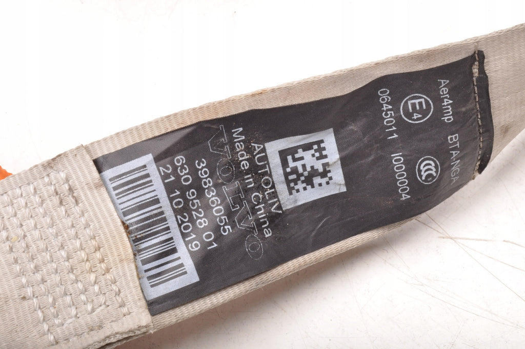 VOLVO S90 II V90 SEAT BELT MIDDLE REAR 2 ROW 39836055