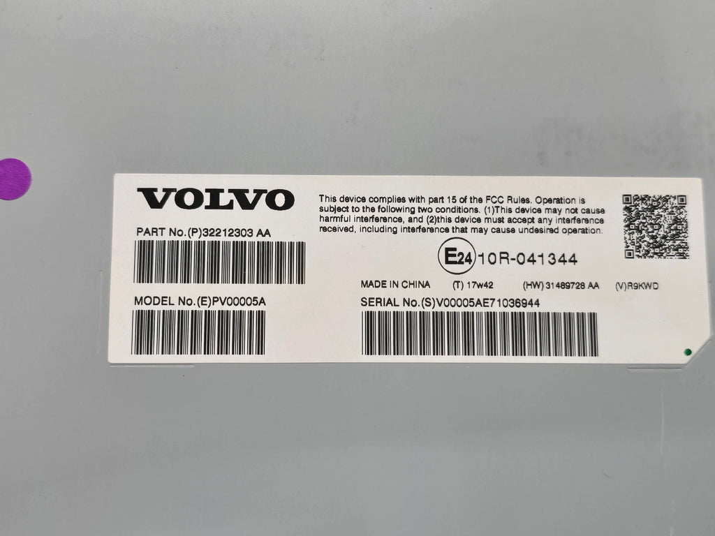 VOLVO S90 V90 17R RADIO AMPLIFIER MODULE 32212303