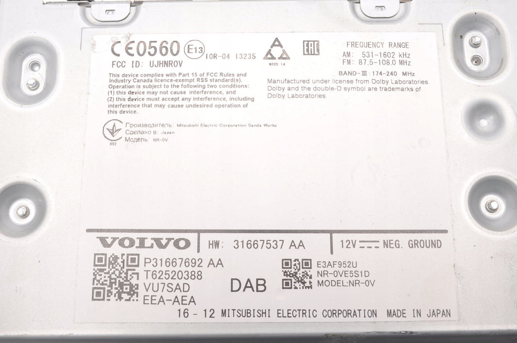 VOLVO S90 V90 II XC90 RADIO 31667692