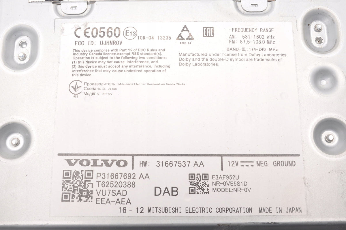 VOLVO S90 V90 II XC90 RADIO 31667692