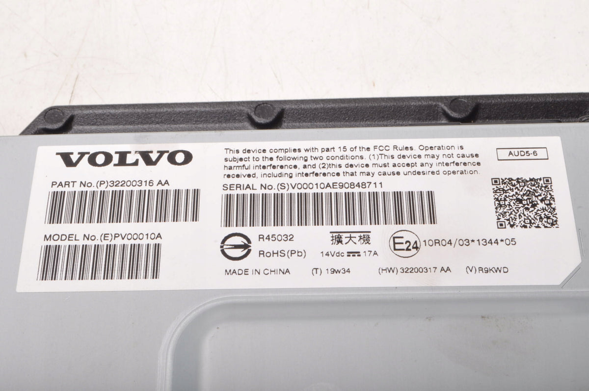 VOLVO S90 V90 XC60 II XC90 II RADIO AMPLIFIER 32200316AA
