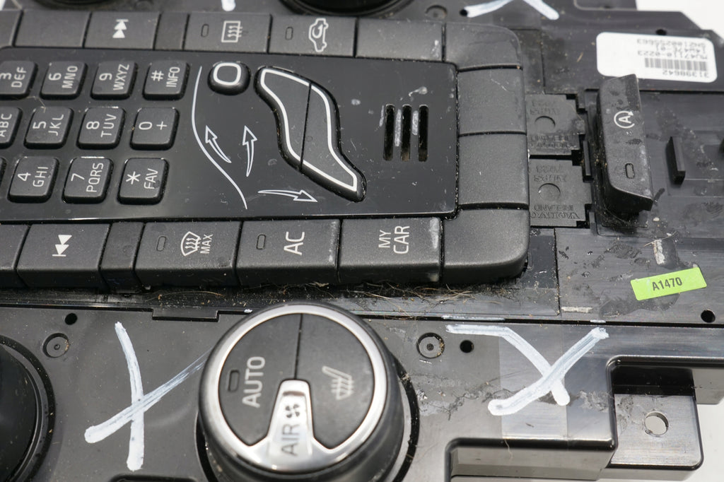 VOLVO V40 II 14R AIR CONDITIONING RADIO PANEL 31398642