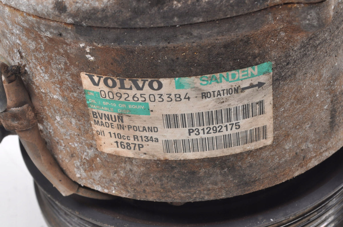 VOLVO V40 II 2.0 D3 150KM AIR CONDITIONING COMPRESSOR 31292175