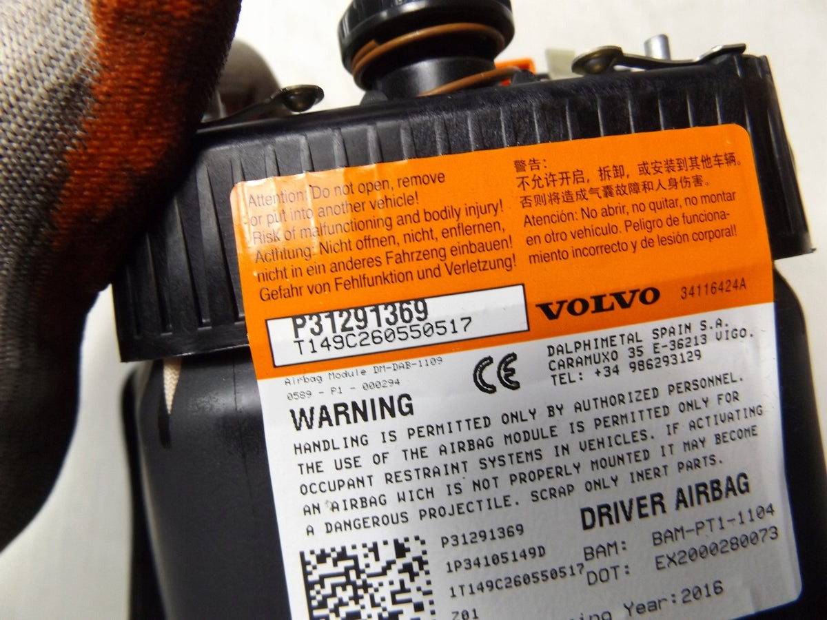 VOLVO V40 II AIRBAG DRIVER AIRBAG 31291369