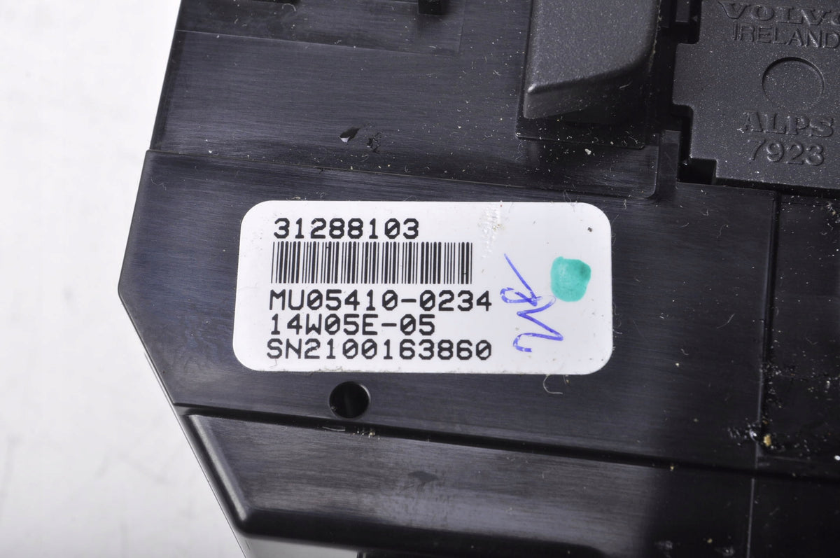 VOLVO V40 II PANEL AIR CONDITIONING SWITCH 31288103
