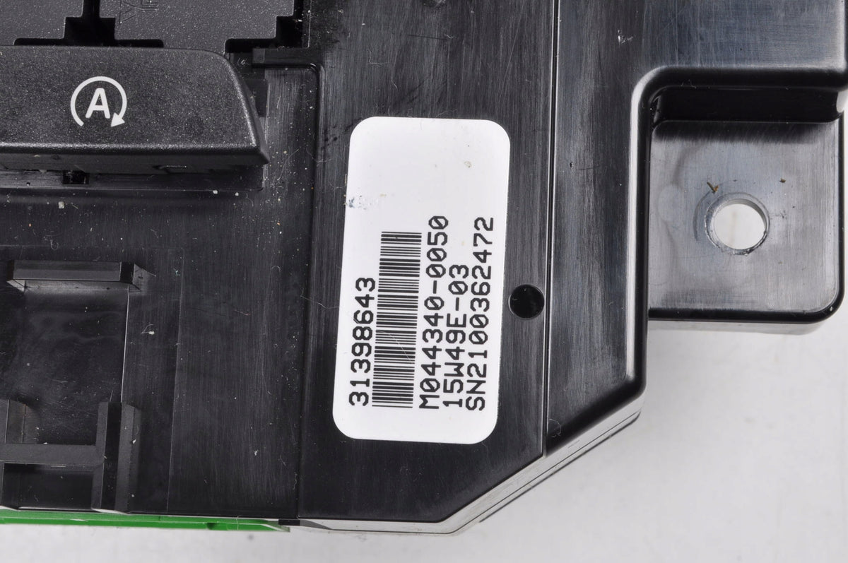 VOLVO V40 II PANEL AIR CONDITIONING SWITCH 31398643