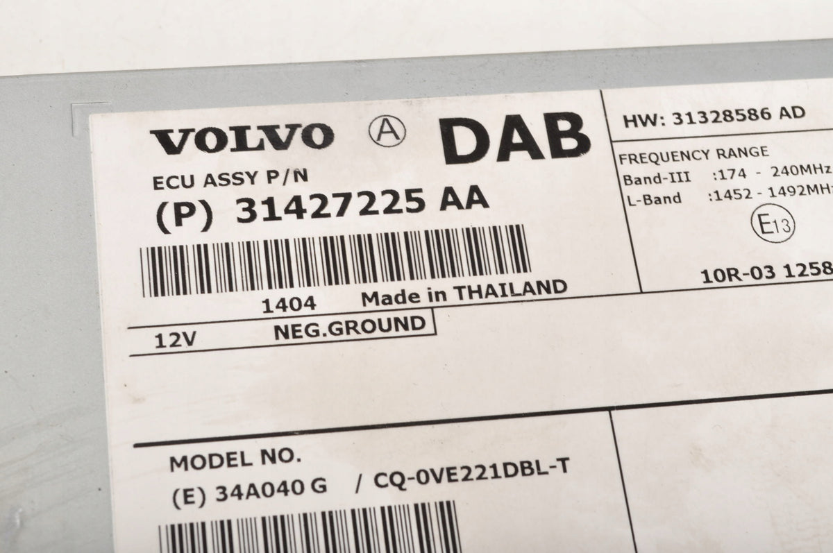 VOLVO V40 II RELAY MODULE 31427225 DAB