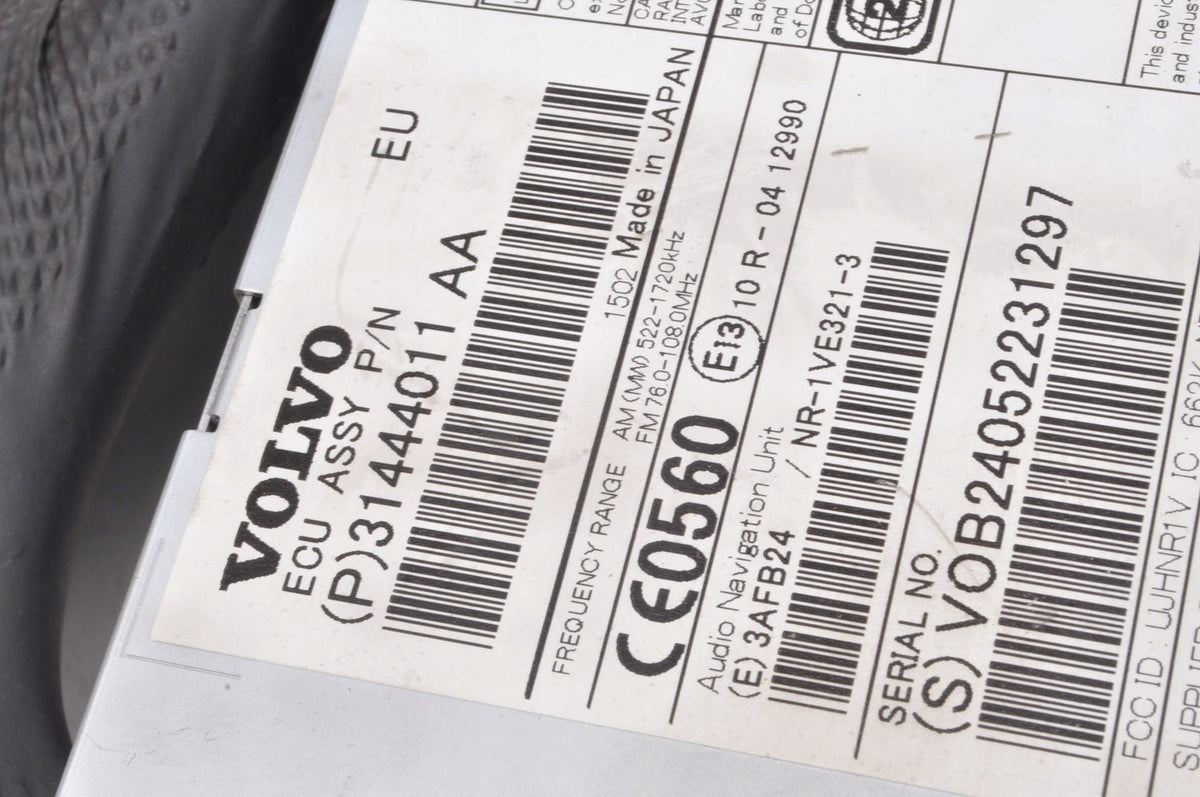 VOLVO V40 II S60 II V60 AND RADIO NAVIGATION 31444011