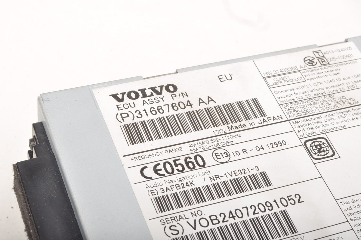 VOLVO V40 II S60 II V60 RADIO NAVIGATION 31667604