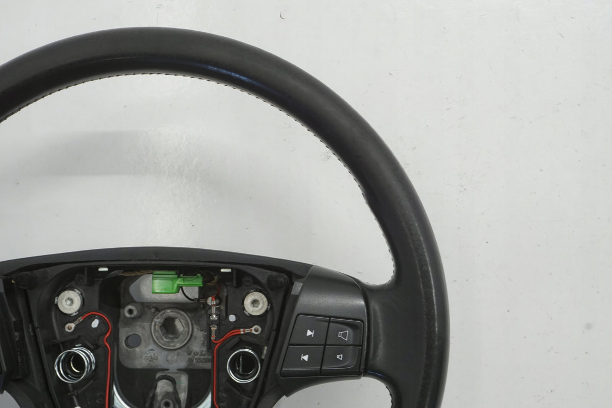 VOLVO V50 LIFT 08R STEERING WHEEL MULTIFUNCTION LEATHER 55150060 30778752