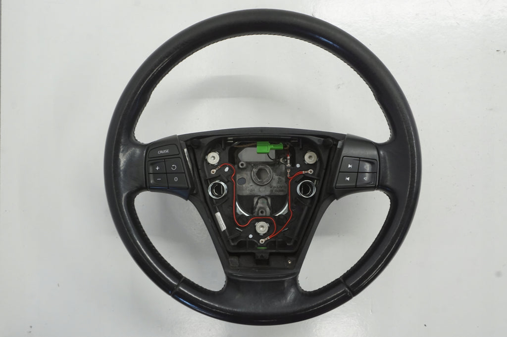 VOLVO V50 LIFT 08R STEERING WHEEL MULTIFUNCTION LEATHER 55150060 30778752