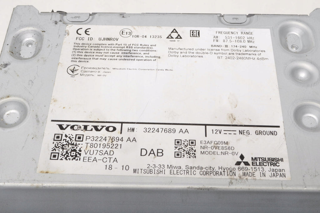 VOLVO V60 II S60 S90 V90 RADIO NAVIGATION 32247689AA