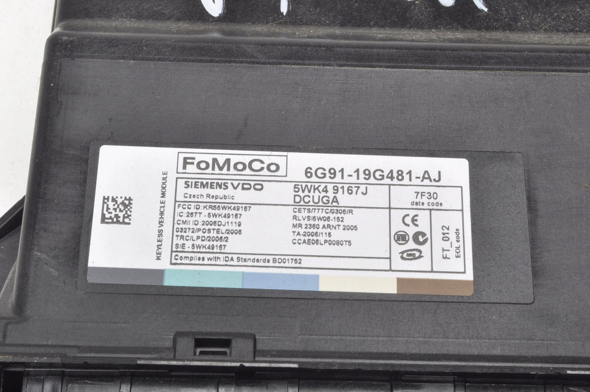 VOLVO V70 III COMFORT MODULE 6G91-19G481-AJ