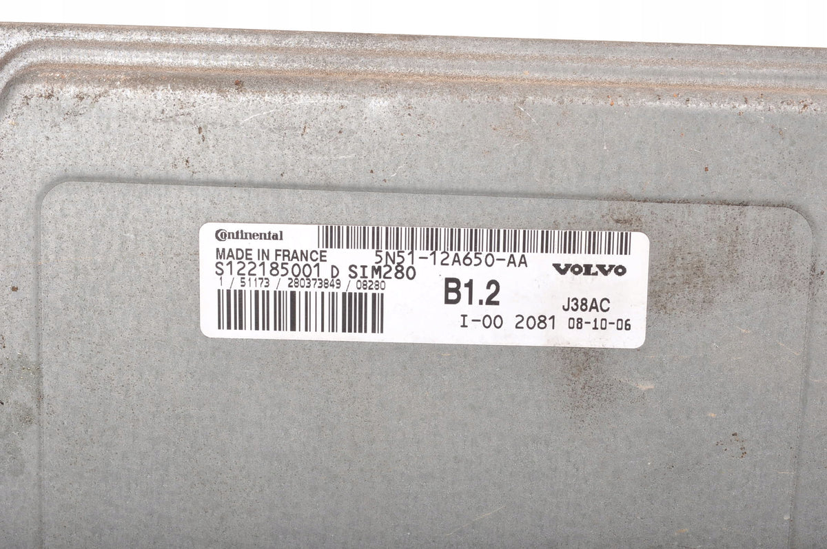 VOLVO VOLVO C30 V50 C70 S40 II 1.6 ENGINE CONTROLLER 5N51-12A650-AA