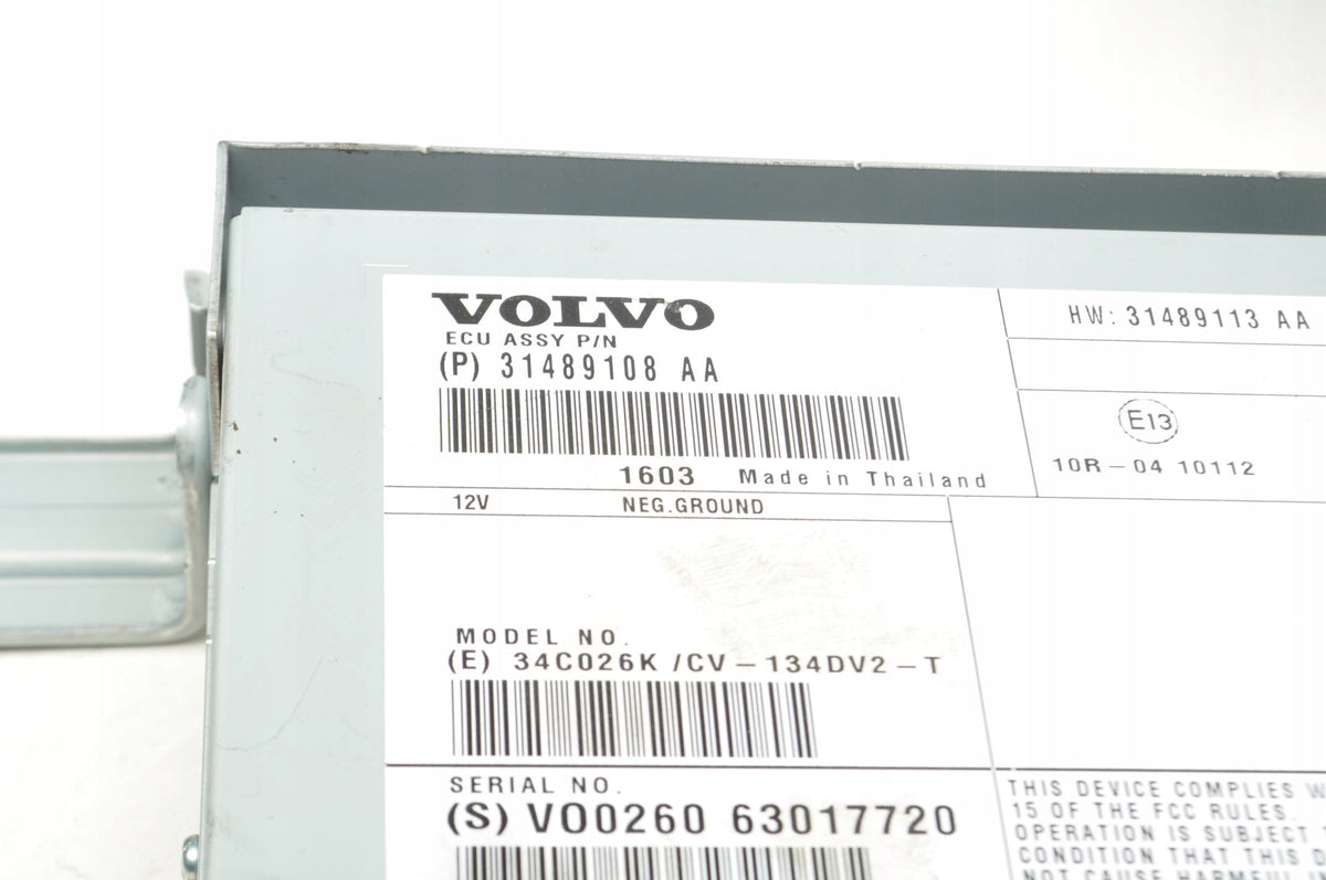 VOLVO XC60 AND RADIO AMPLIFIER 31489108