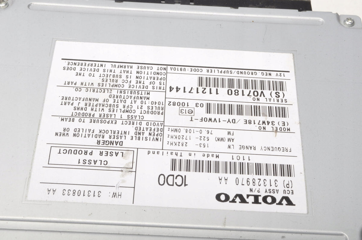 VOLVO XC60 AND RADIO READER CD 31328970