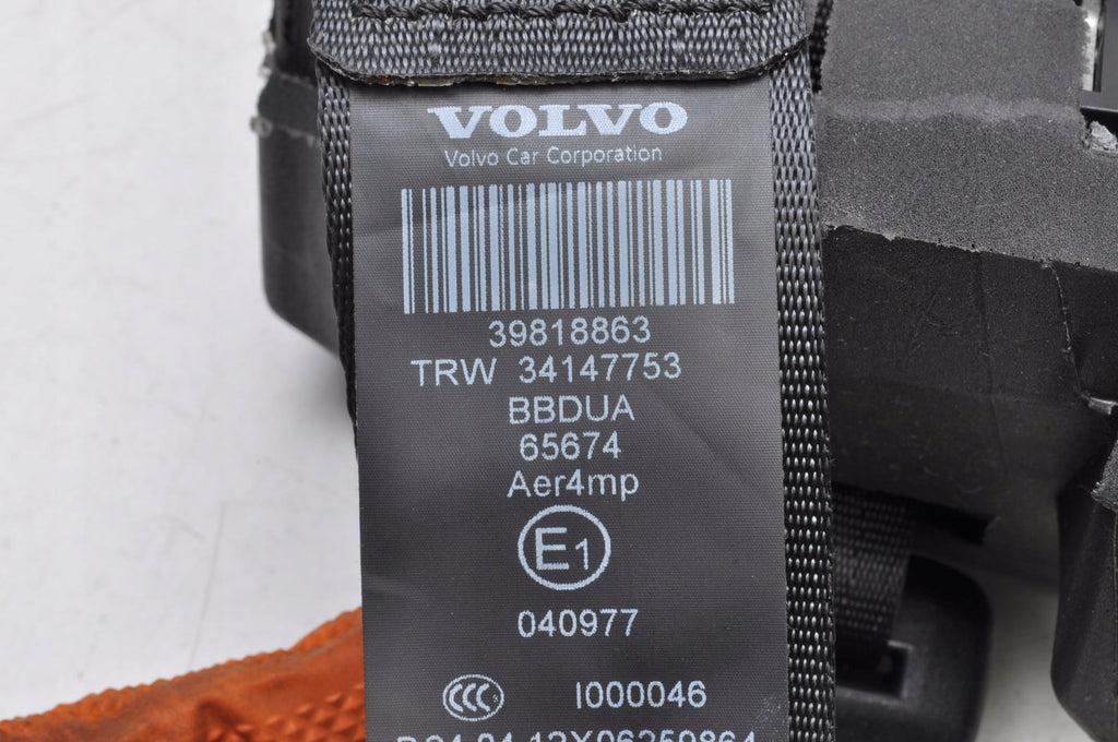 VOLVO XC60 AND SEAT BELT RIGHT REAR 2 ROW 39818863