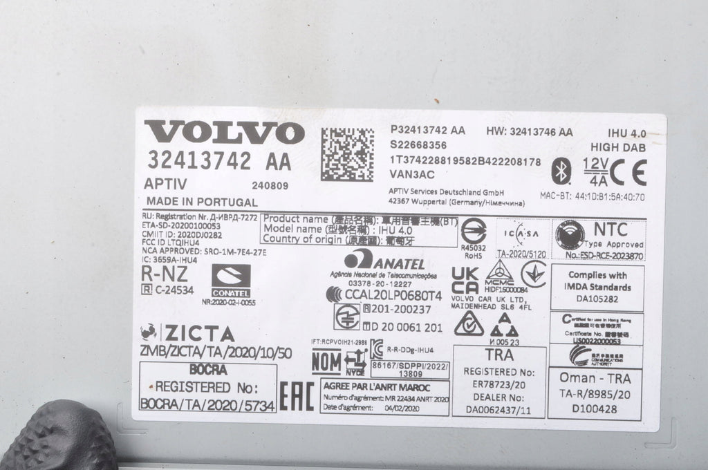 VOLVO XC60 II XC40 RADIO NAVIGATION 32413742