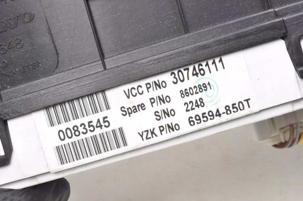 VOLVO XC90 COUNTER CLOCKS 30746111 ENGLISH
