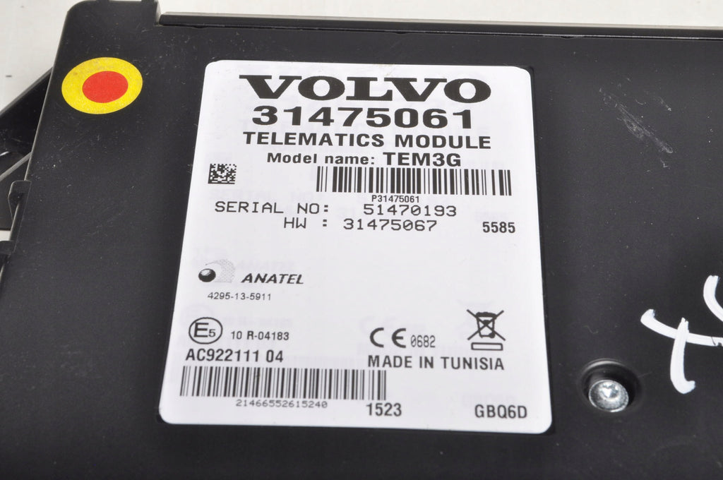 VOLVO XC90 II MODULE DRIVER TELEMATICS 31475061 TEM3G