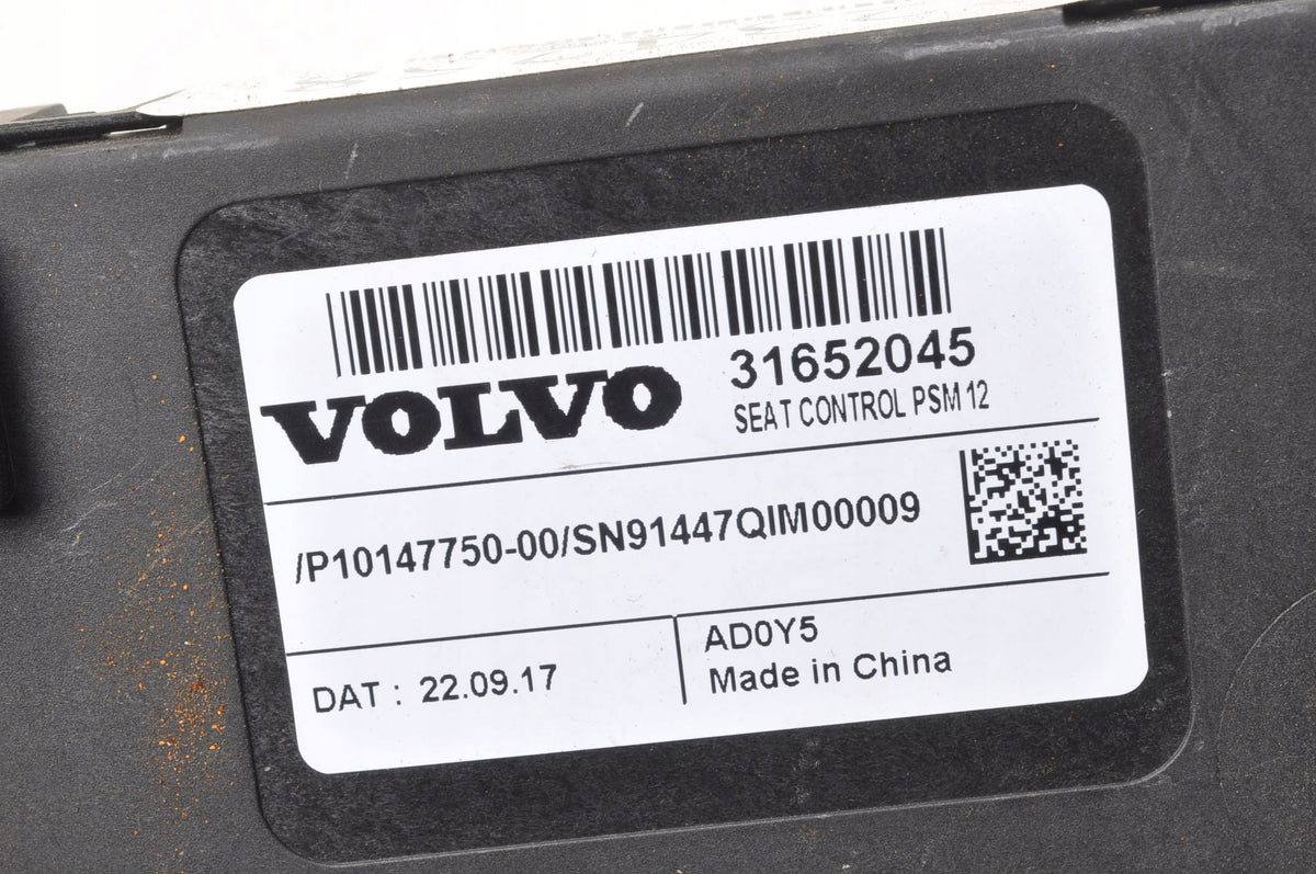 VOLVO XC90 II XC60 V90 S90 S60 V60 SEAT CONTROL MODULE 31652045