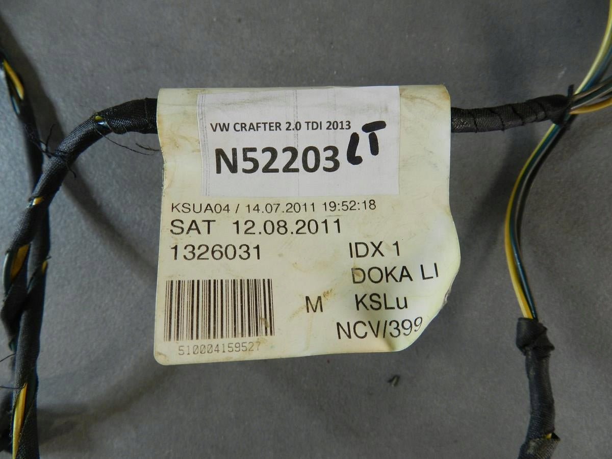 VW CRAFTER DOOR HARNESS LEFT REAR A9060005999