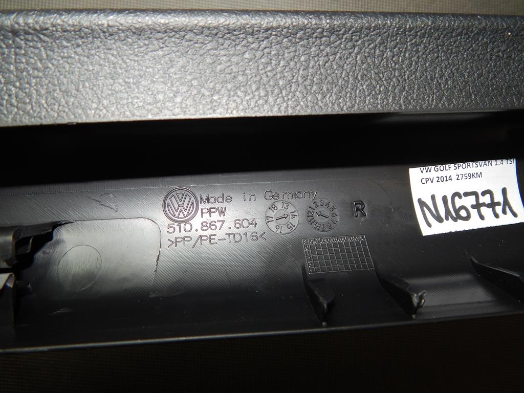 VW GOLF 7 SPORTVAN POST COVER RIGHT 5108677604