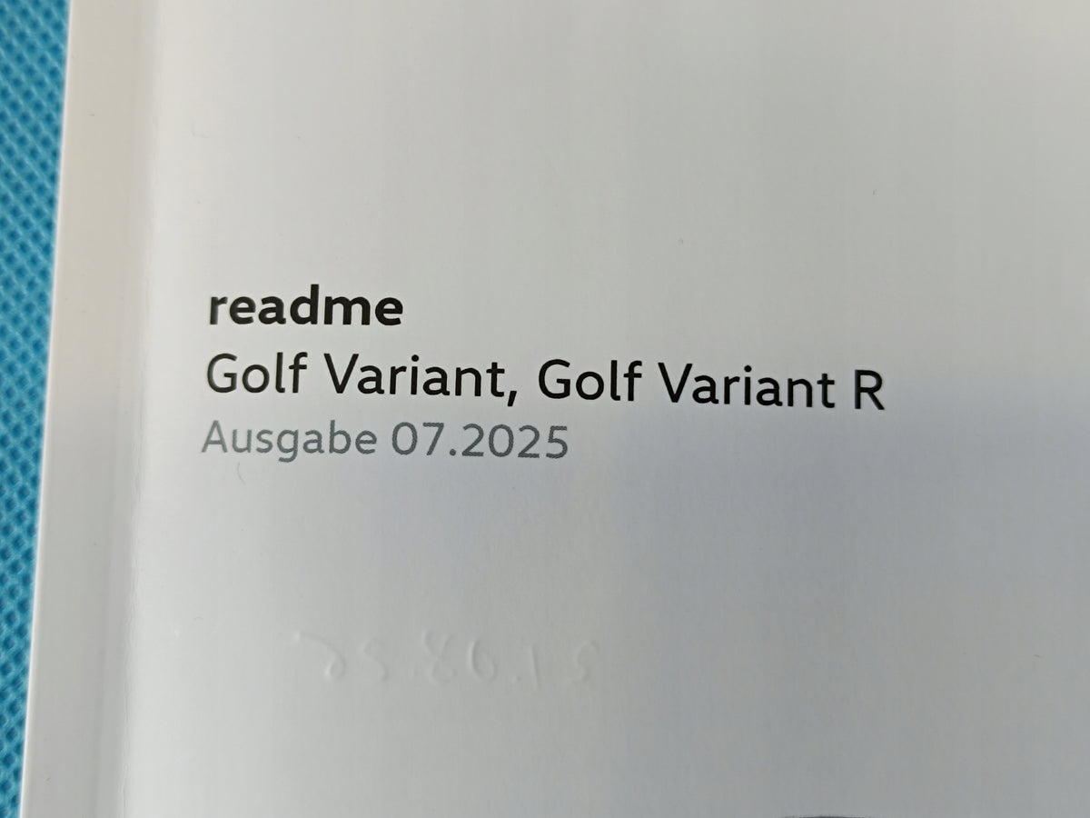 VW GOLF 8 LIFT VARIANT 2026 R CASE USER MANUAL 5H9012805AD