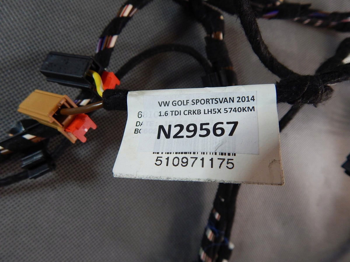VW GOLF SPORTSVAN FLAP HARNESS 517971147A 510971175