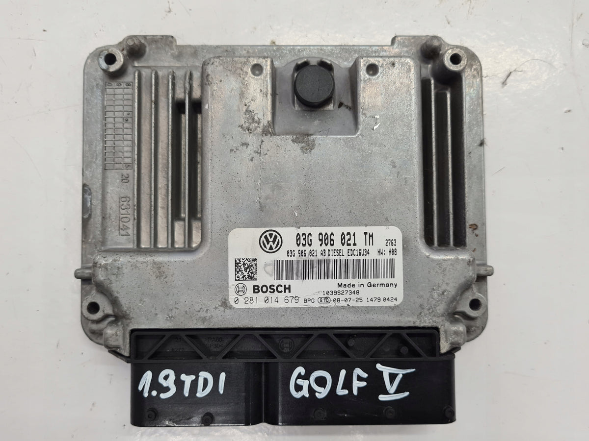 VW GOLF V ENGINE CONTROLLER 1.9TDI 03G906021TM