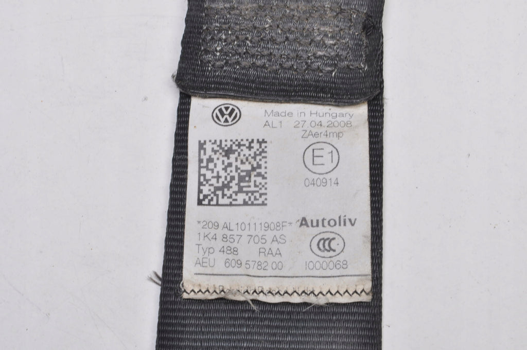 VW GOLF V SEAT BELT LEFT FRONT UK 5D HB 1K4857705AS