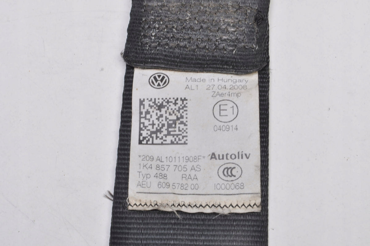 VW GOLF V SEAT BELT LEFT FRONT UK 5D HB 1K4857705AS