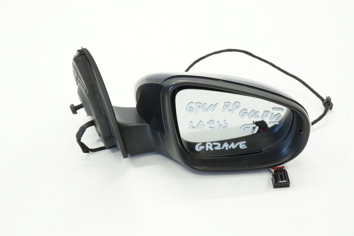 VW GOLF VI 10R MIRROR RIGHT 6PIN LA9W ANGLIK UK