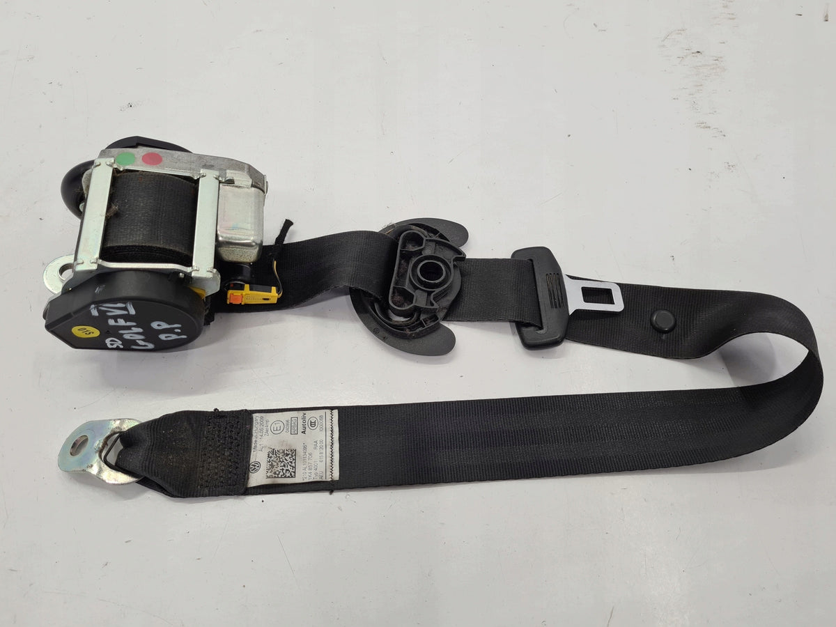 VW GOLF VI 5D HB SEAT BELT RIGHT FRONT 1K4857706BK