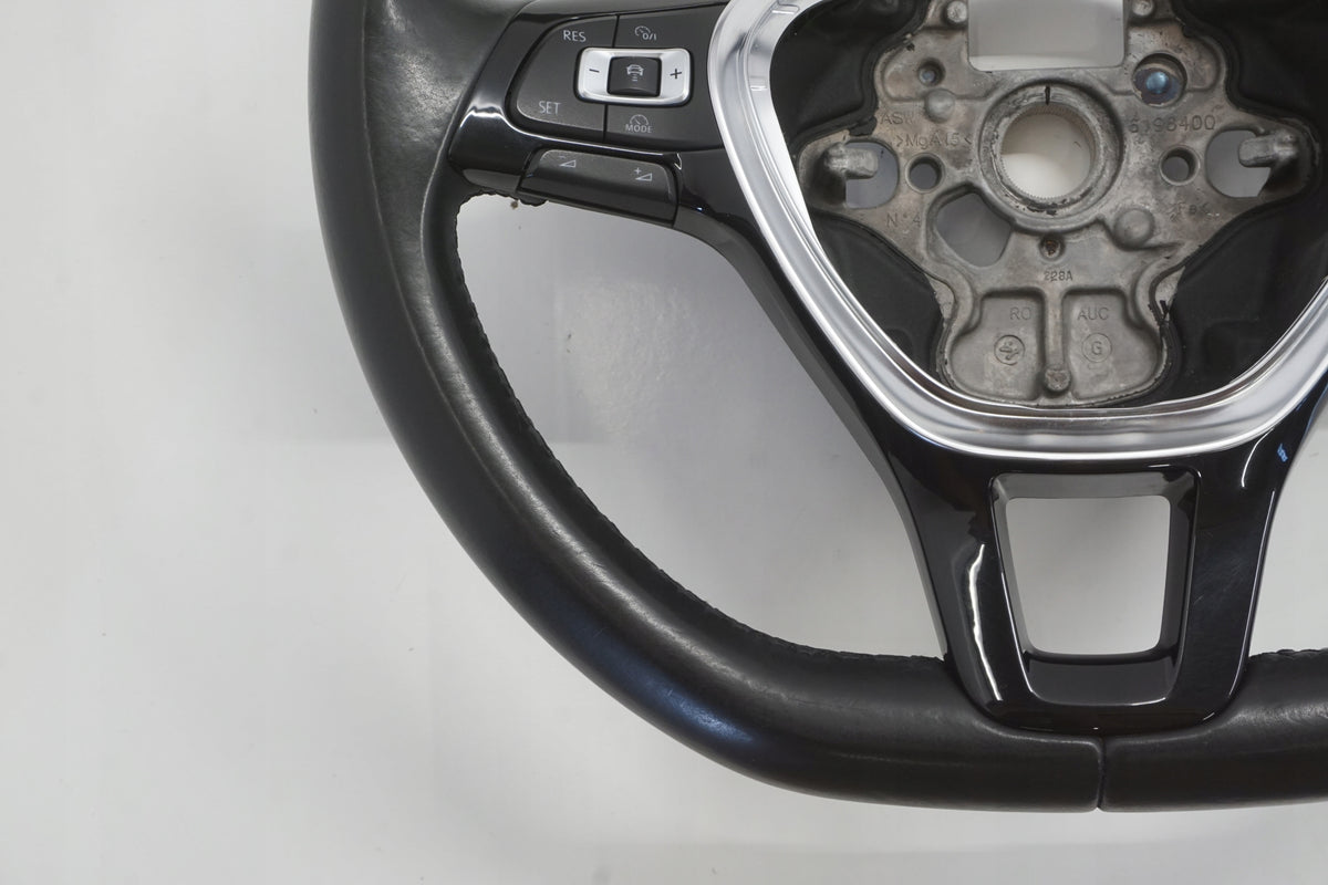 VW GOLF VII 14R STEERING WHEEL MULTIFUNCTION LEATHER CRUISE CONTROL 622995100A 5G0419091