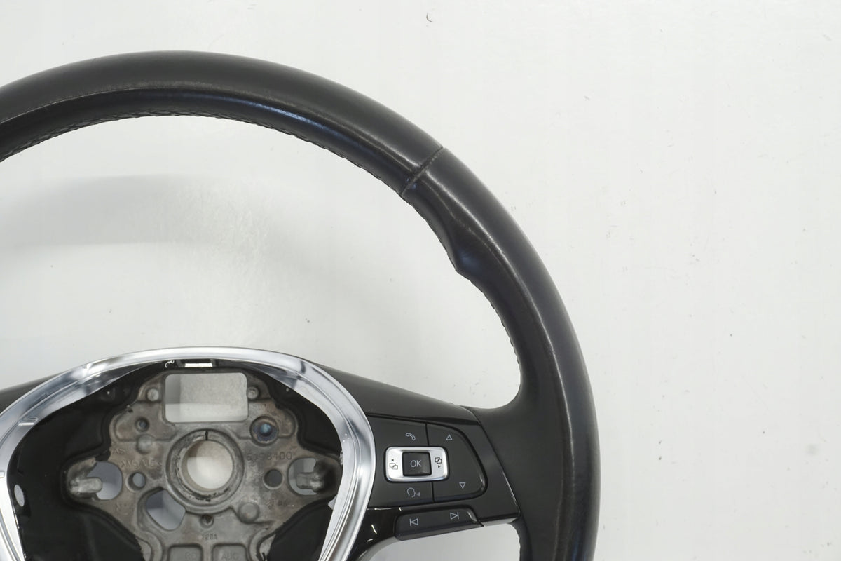 VW GOLF VII 14R STEERING WHEEL MULTIFUNCTION LEATHER CRUISE CONTROL 622995100A 5G0419091