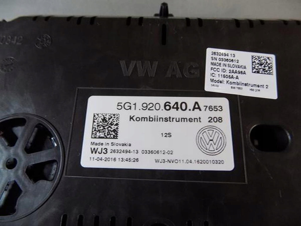 VW GOLF VII 7 1.4 TSI COUNTER 5G1920640A