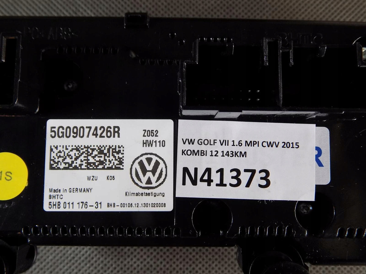 VW GOLF VII AIR CONDITIONING PANEL 5G0907426R