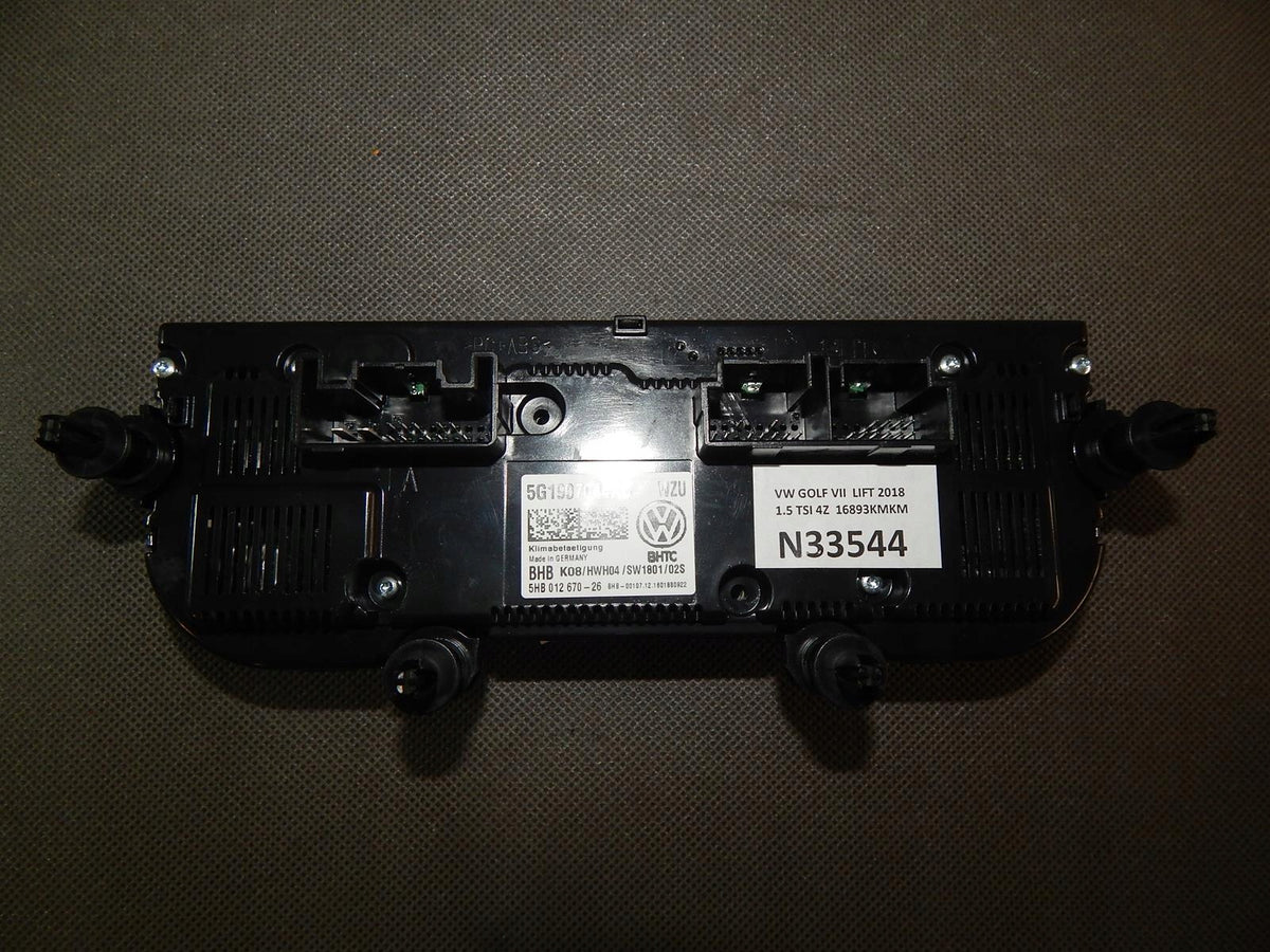 VW GOLF VII AIR CONDITIONING PANEL 5G1907044AC