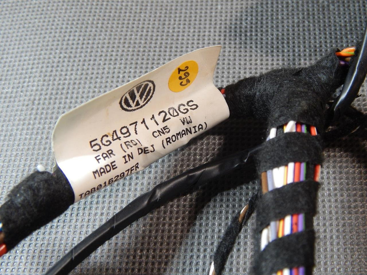 VW GOLF VII DOOR HARNESS LEFT FRONT 5G4971120GS