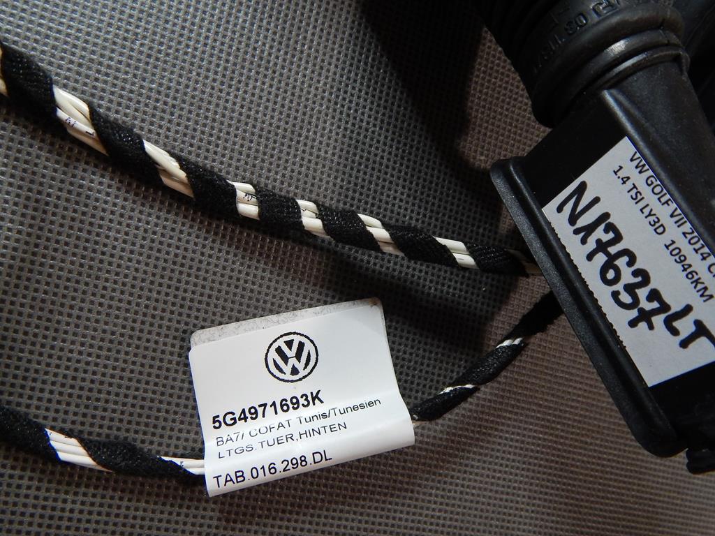 VW GOLF VII DOOR INSTALLATION LEFT REAR 5G4971693K