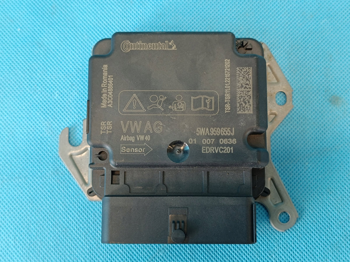 VW GOLF VIII VARIANT 1.5 e-TSI 110KW 2021 R SENSOR MODULE AIRBAG 5WA959655J