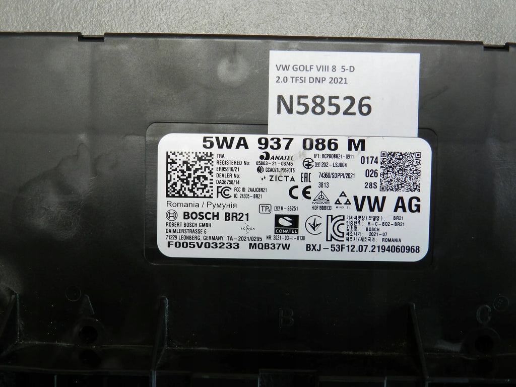 VW Golf VIII 8 COMFORT MODULE 5WA937086M