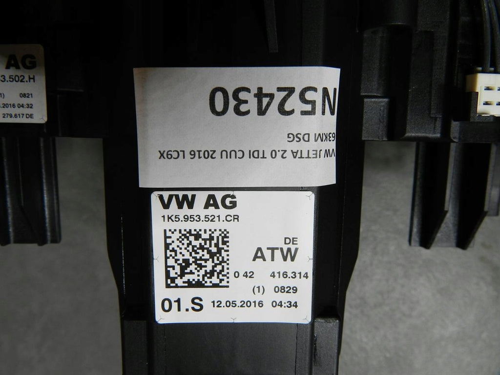 VW JETTA 5C COMBINED SWITCH 1K5953521CR 1K5953502H