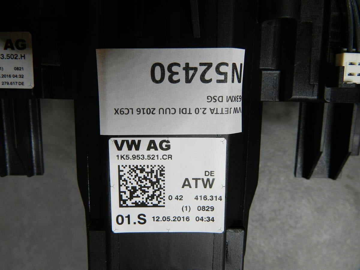 VW JETTA 5C COMBINED SWITCH 1K5953521CR 1K5953502H
