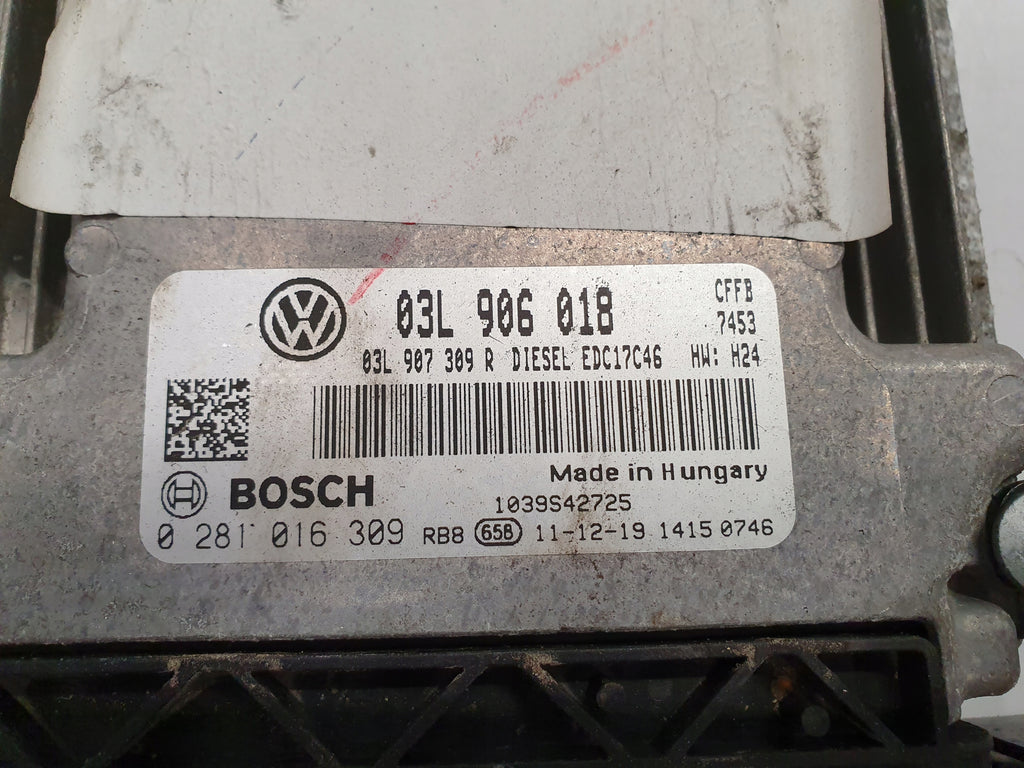 VW JETTA 5C ENGINE CONTROLLER 2.0TDI 03L906018